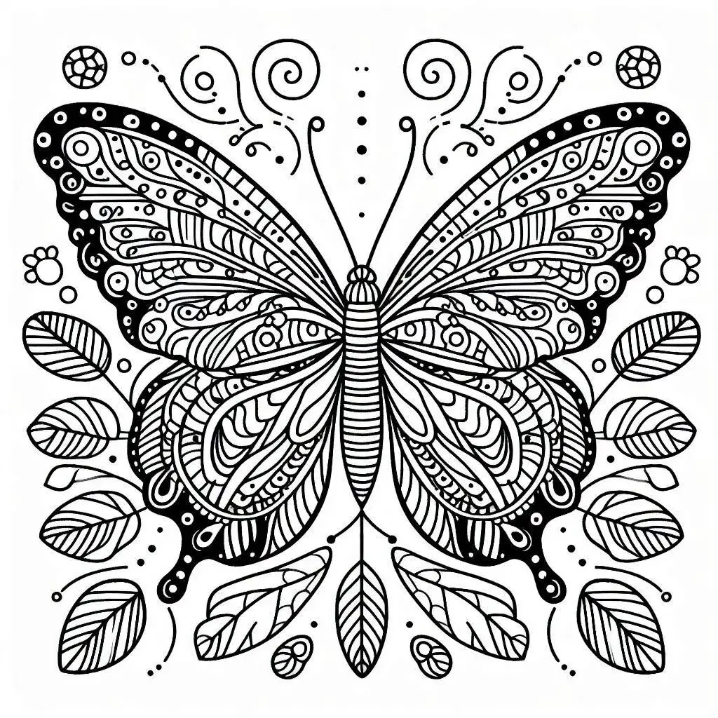 Butterfly Coloring Pages (4)