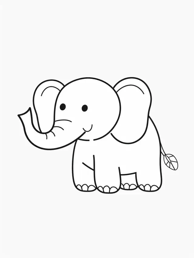 Elephant Coloring Pages (4)