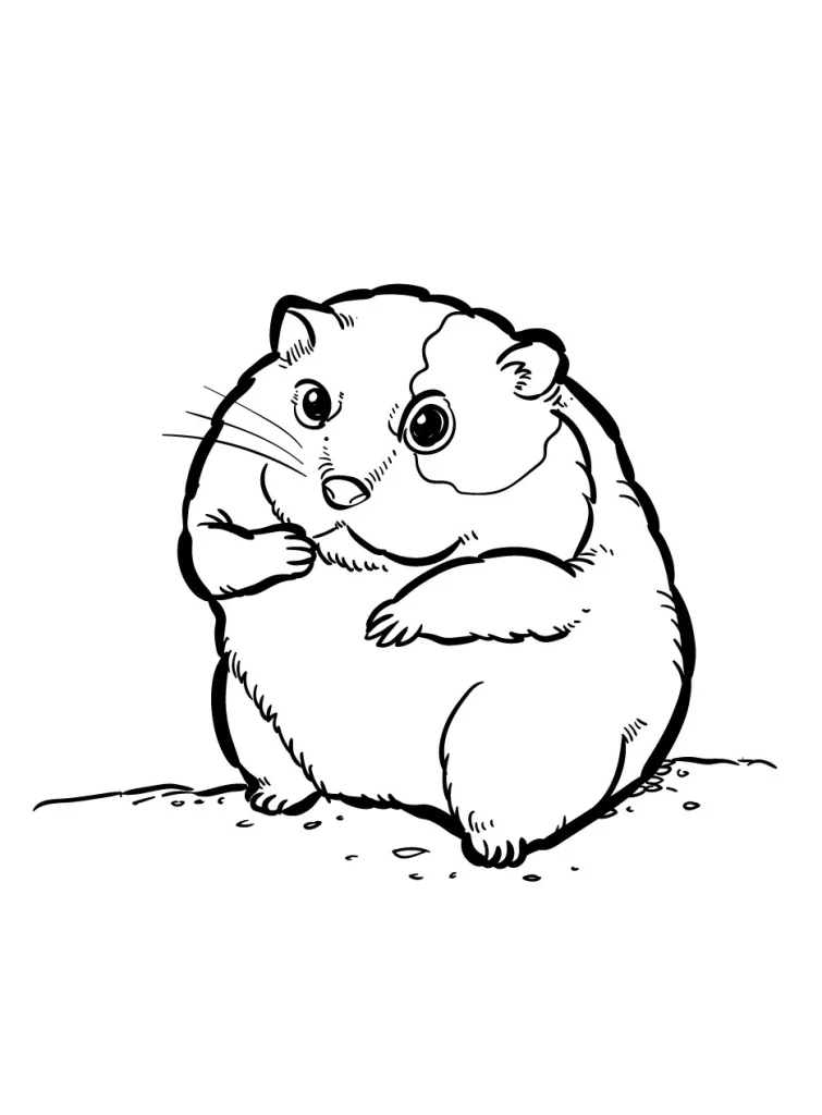 Hamster Coloring Pages (15)