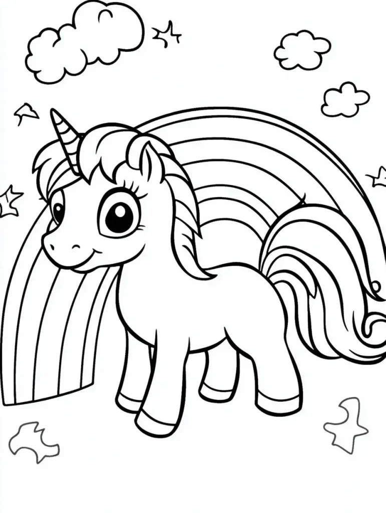 Rainbow Coloring Pages (5)