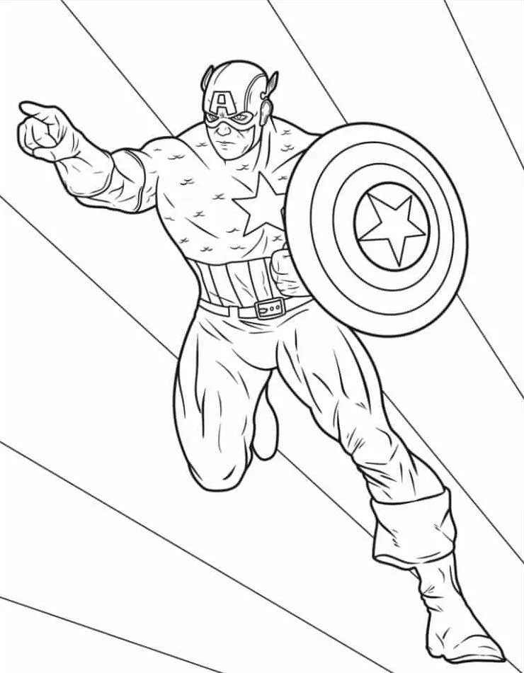 Captain America Coloring Pages (6)